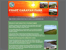 Tablet Screenshot of coastcaravanpark.co.uk